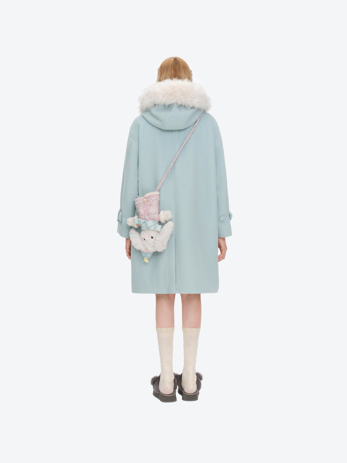 13DE MARZO Glove-Shaped Crossbody Bag White