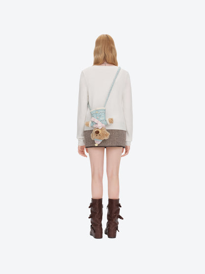 13DE MARZO Glove-Shaped Crossbody Bag Brown