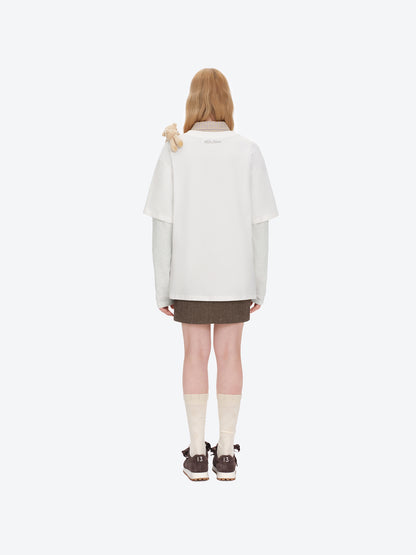 13DE MARZO Luminous Bear Sketch T-shirt White