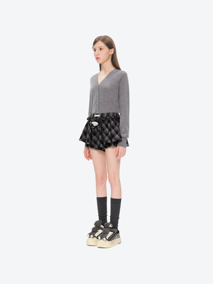 13DE MARZO Detachable Platform Canvas Slouch Boots Dark Grey