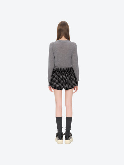13DE MARZO Detachable Platform Canvas Slouch Boots Dark Grey