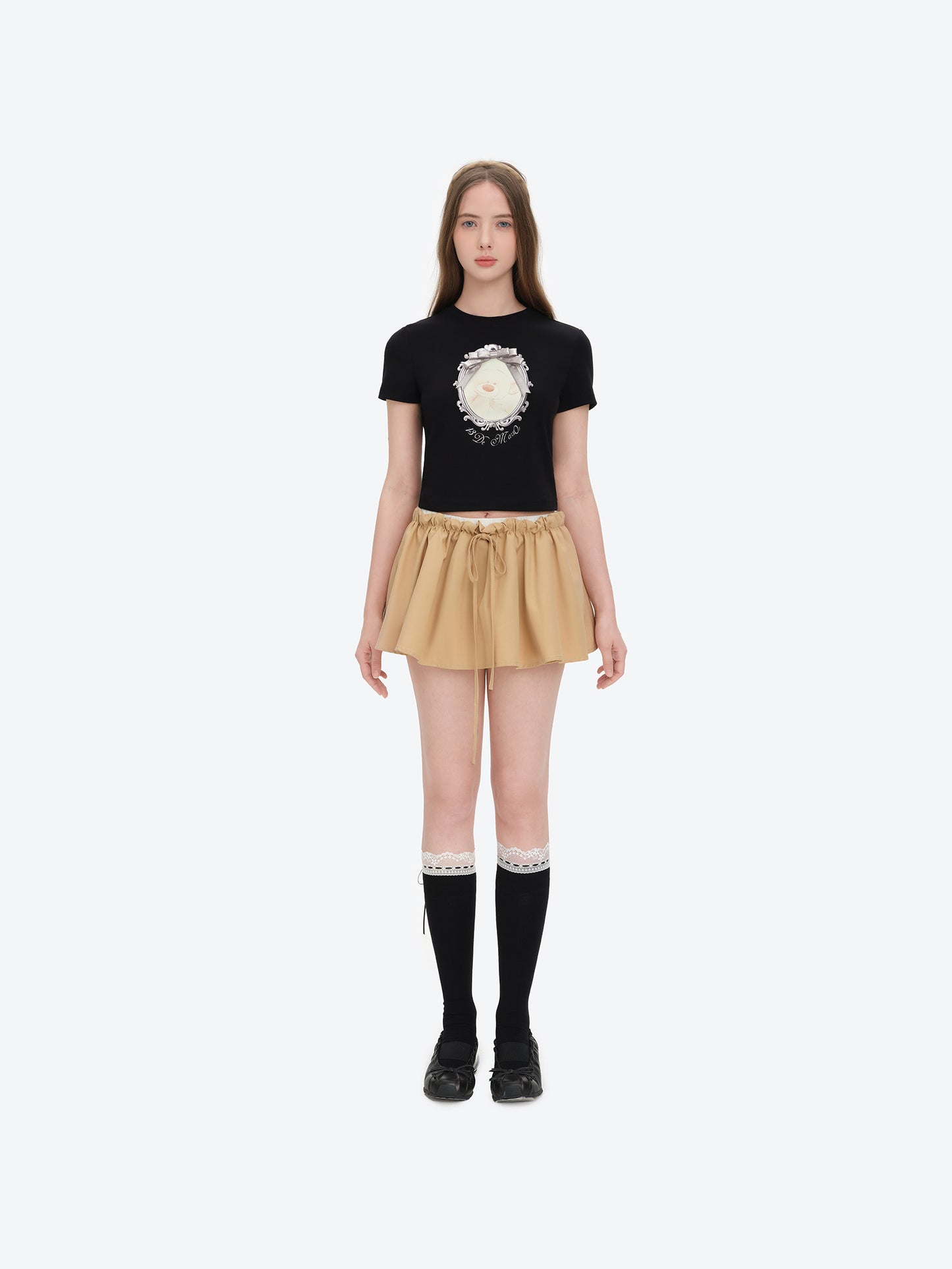 13DE MARZO Bear Magic Mirror Top Black - 13DE MARZO