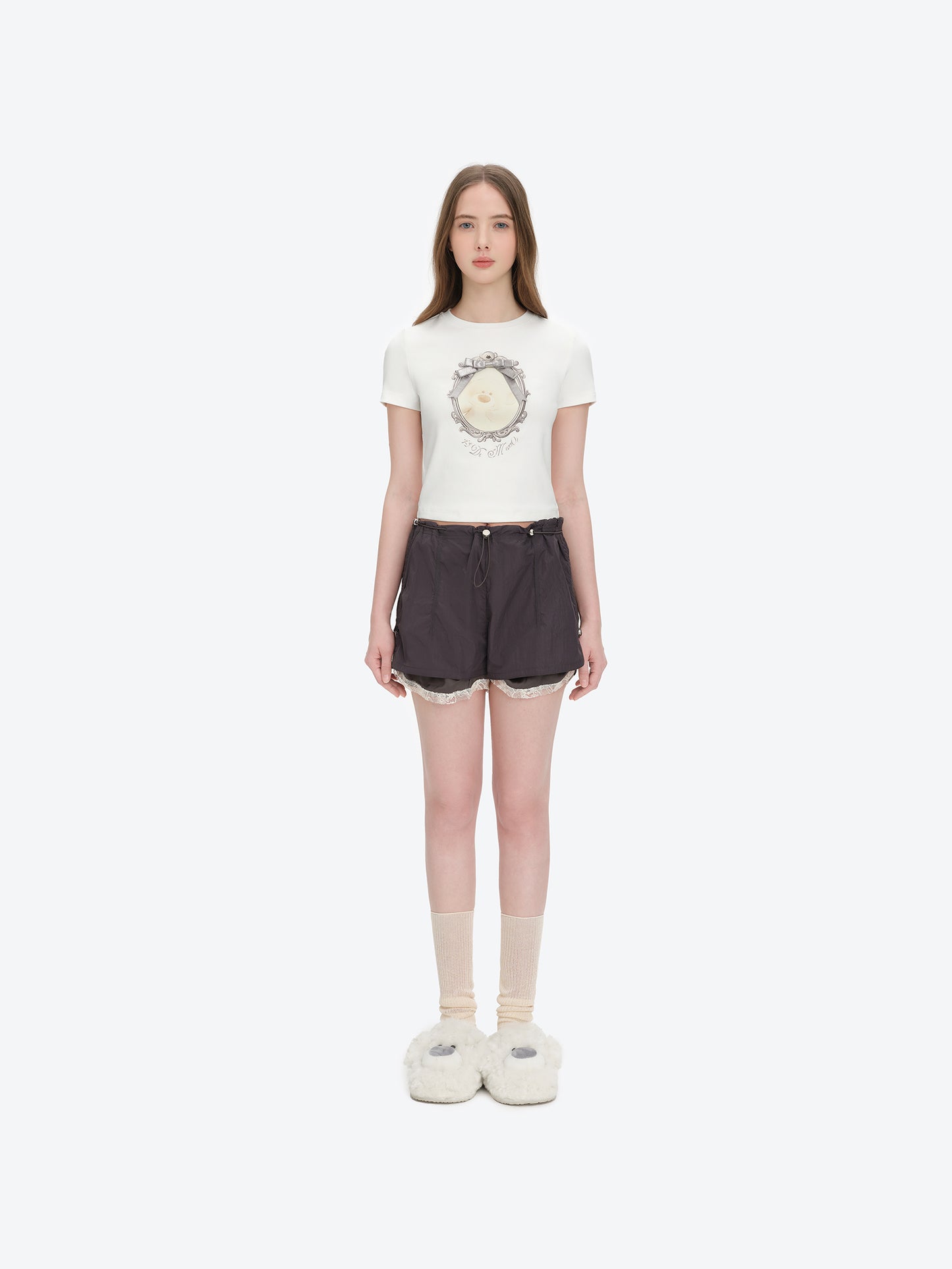 13DE MARZO Bear Magic Mirror Top White - 13DE MARZO