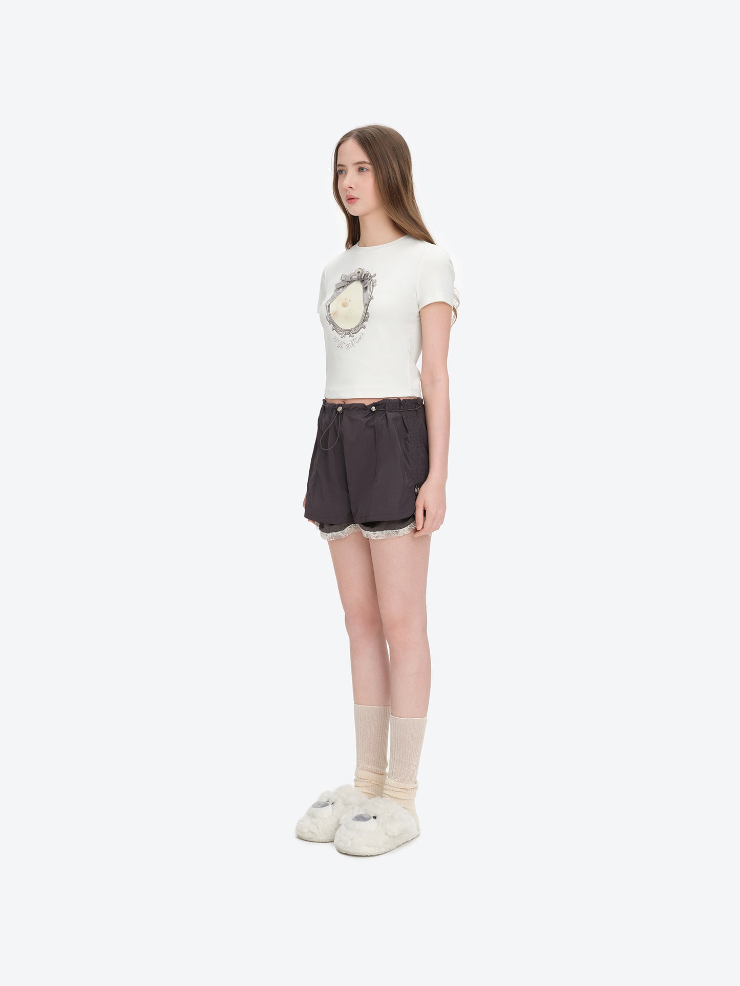 13DE MARZO Bear Magic Mirror Top White - 13DE MARZO