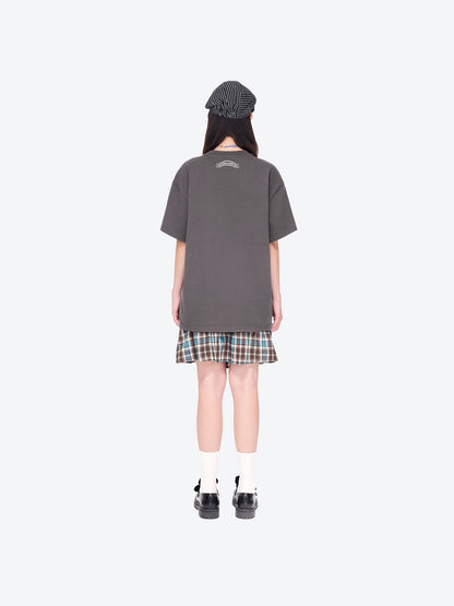 13DE MARZO Carousel Clown Bear T-shirt Grey - 13DE MARZO