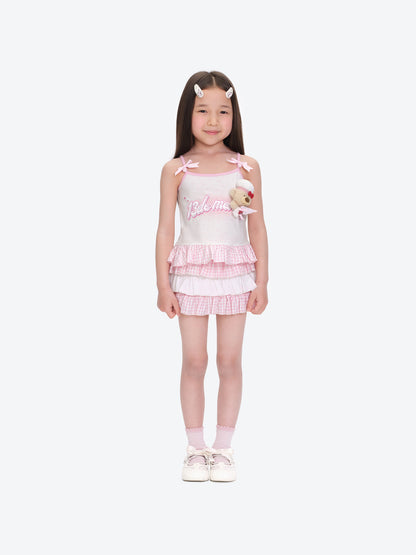 13DE MARZO BabyBear Strawberry Cake Layered Skirt - 13DE MARZO
