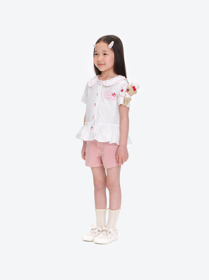 13DE MARZO BabyBear Strawberry Polka Shirt - 13DE MARZO