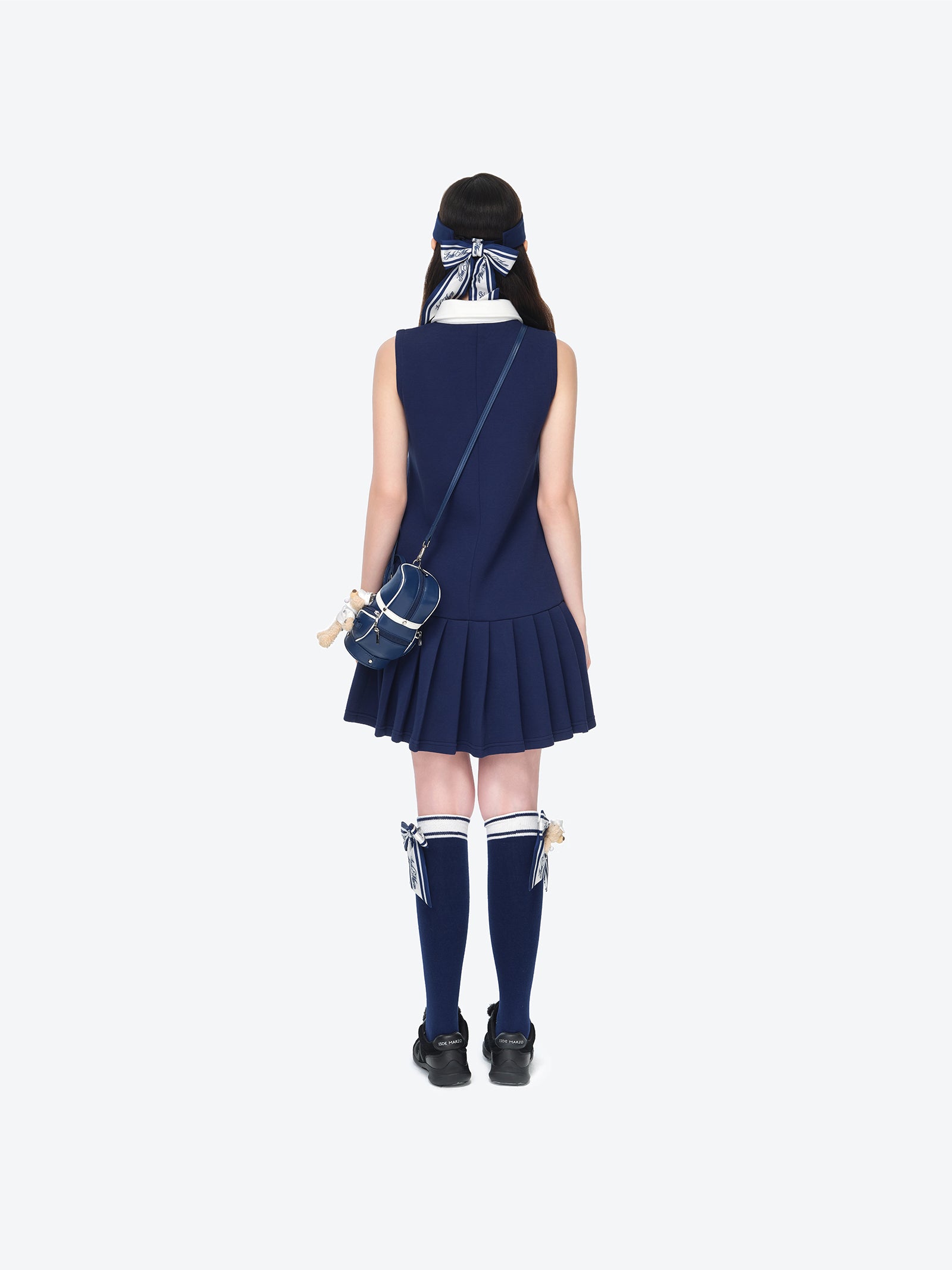 13DE MARZO Golf Bear Dress Navy Blue - 13DE MARZO