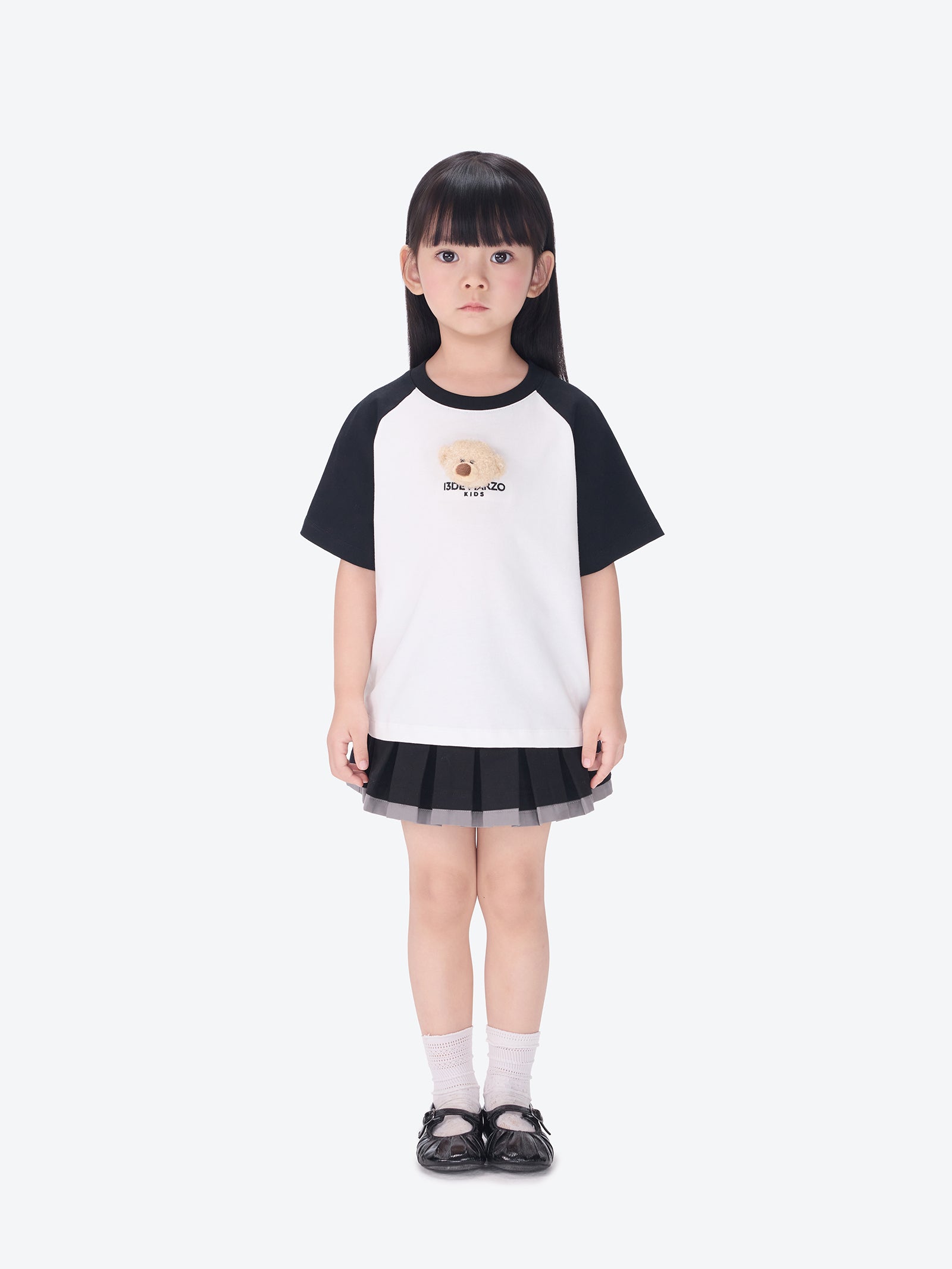 13DE MARZO BabyBear Raglan T-shirt Black - 13DE MARZO