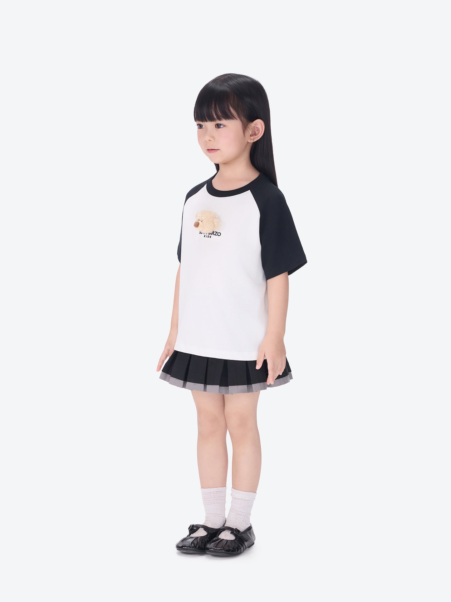 13DE MARZO BabyBear Raglan T-shirt Black - 13DE MARZO