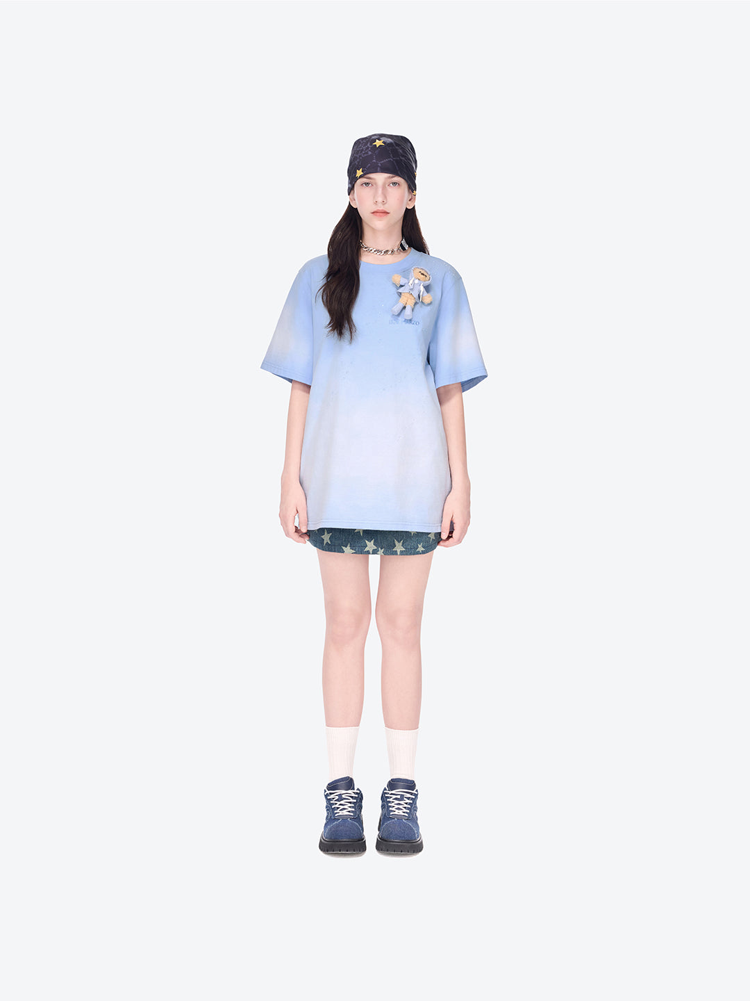 13DE MARZO Rainy Day T-shirt Blue