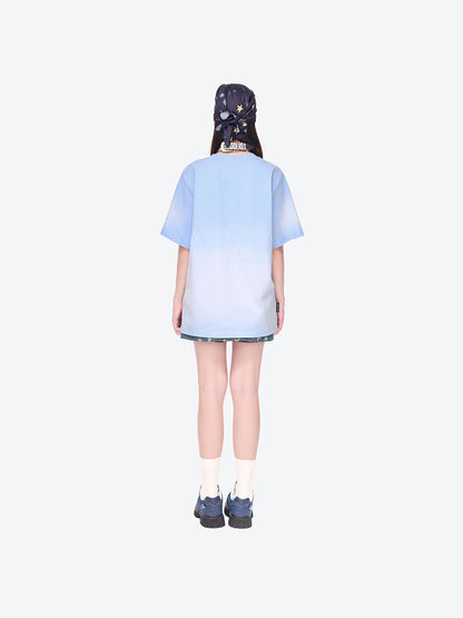 13DE MARZO Rainy Day T-shirt Blue