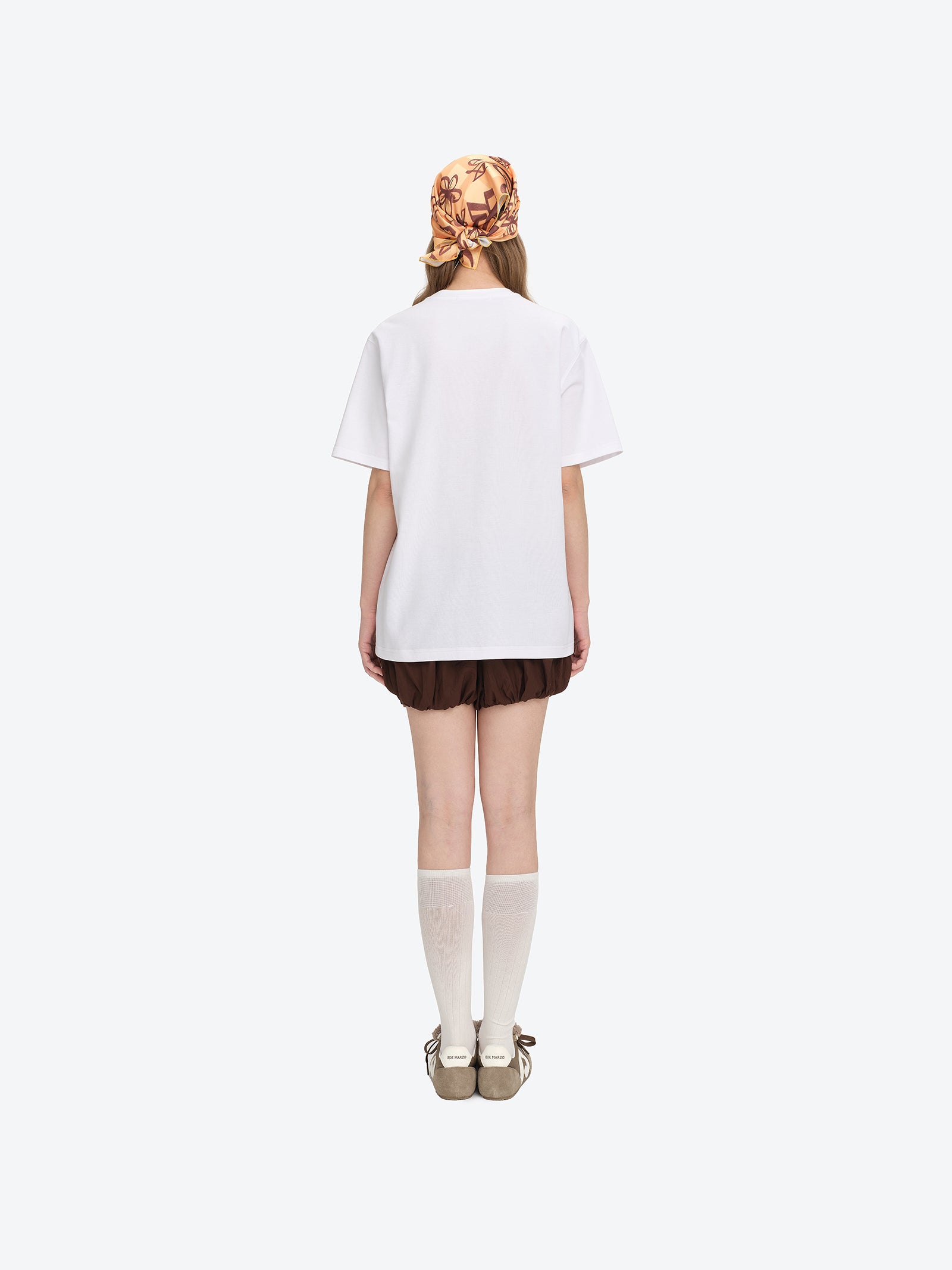 13DE MARZO Patchwork Bear Bath Scene T-shirt White - 13DE MARZO