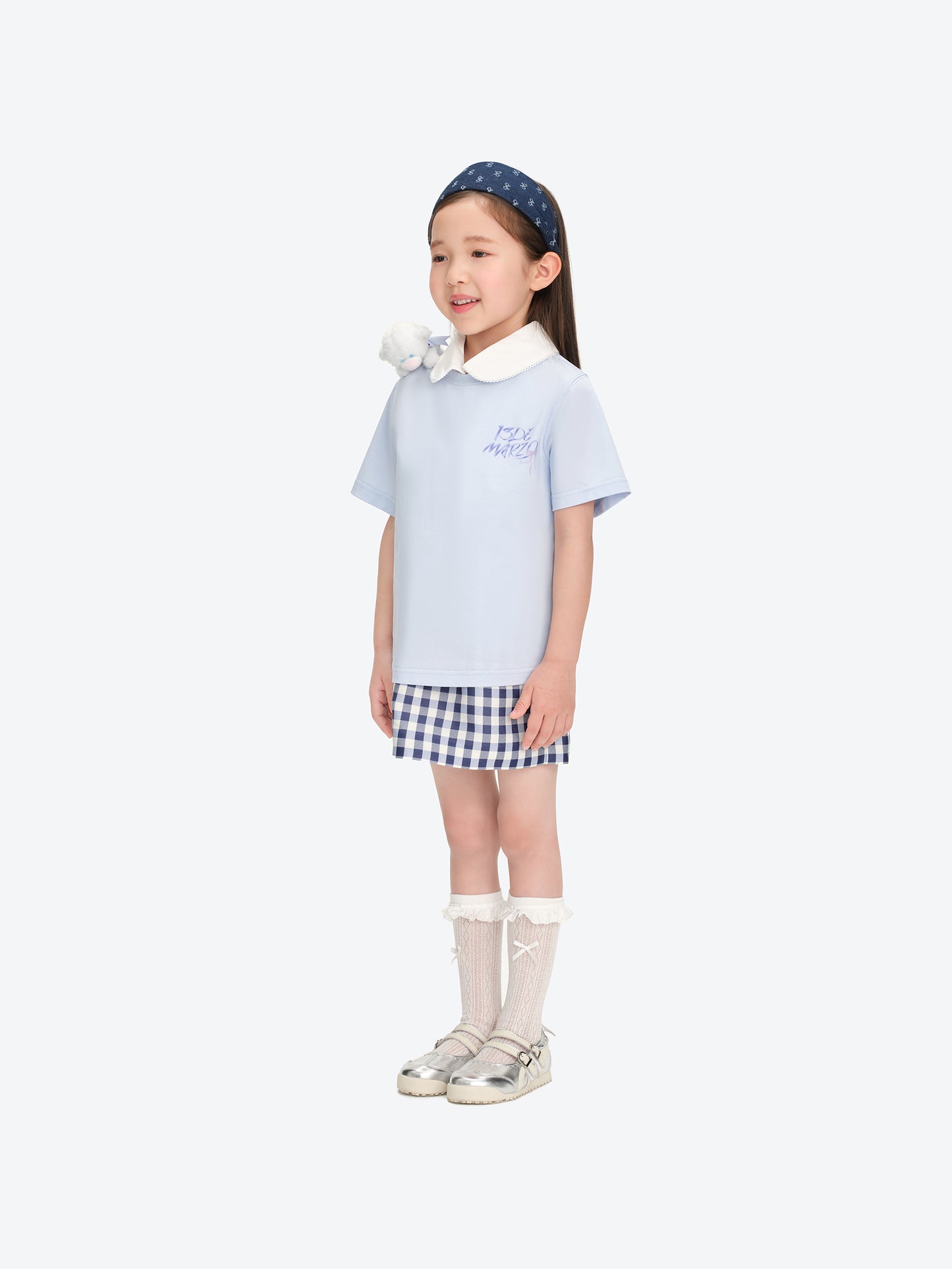 13DE MARZO BabyBear Bow T-shirt Purple