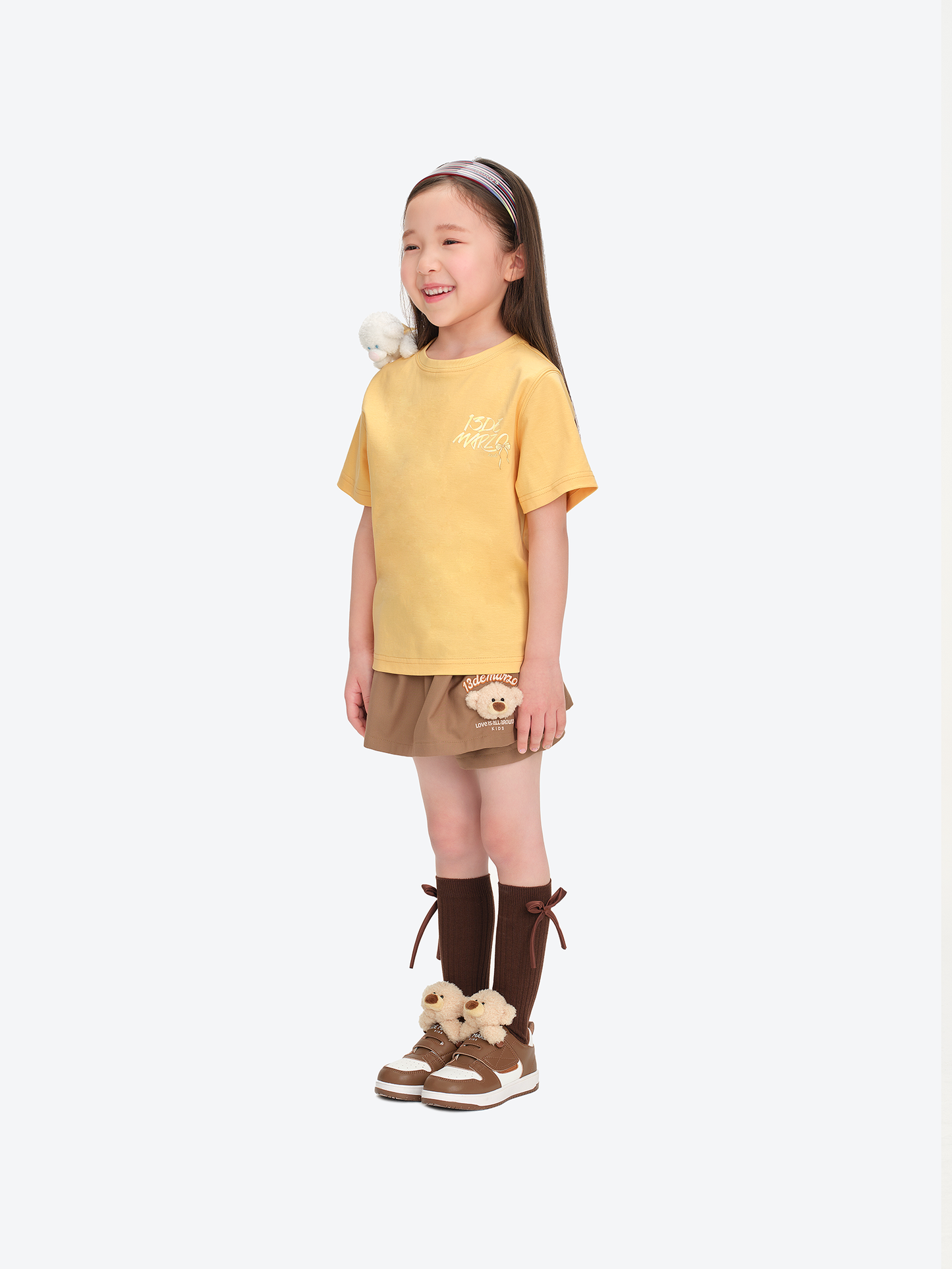 13DE MARZO BabyBear Bow T-shirt Orange