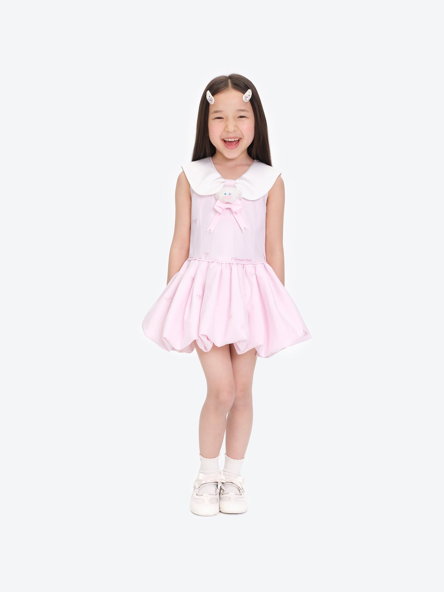 13DE MARZO BabyBear Bow Bubble Dress Pink