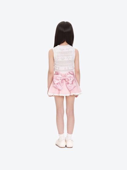 13DE MARZO BabyBear Pleated Skirt Pink
