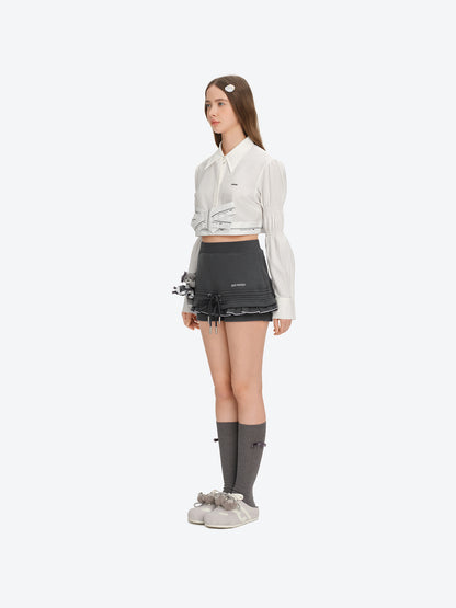 13DE MARZO Two-piece Style Hoodie Skort