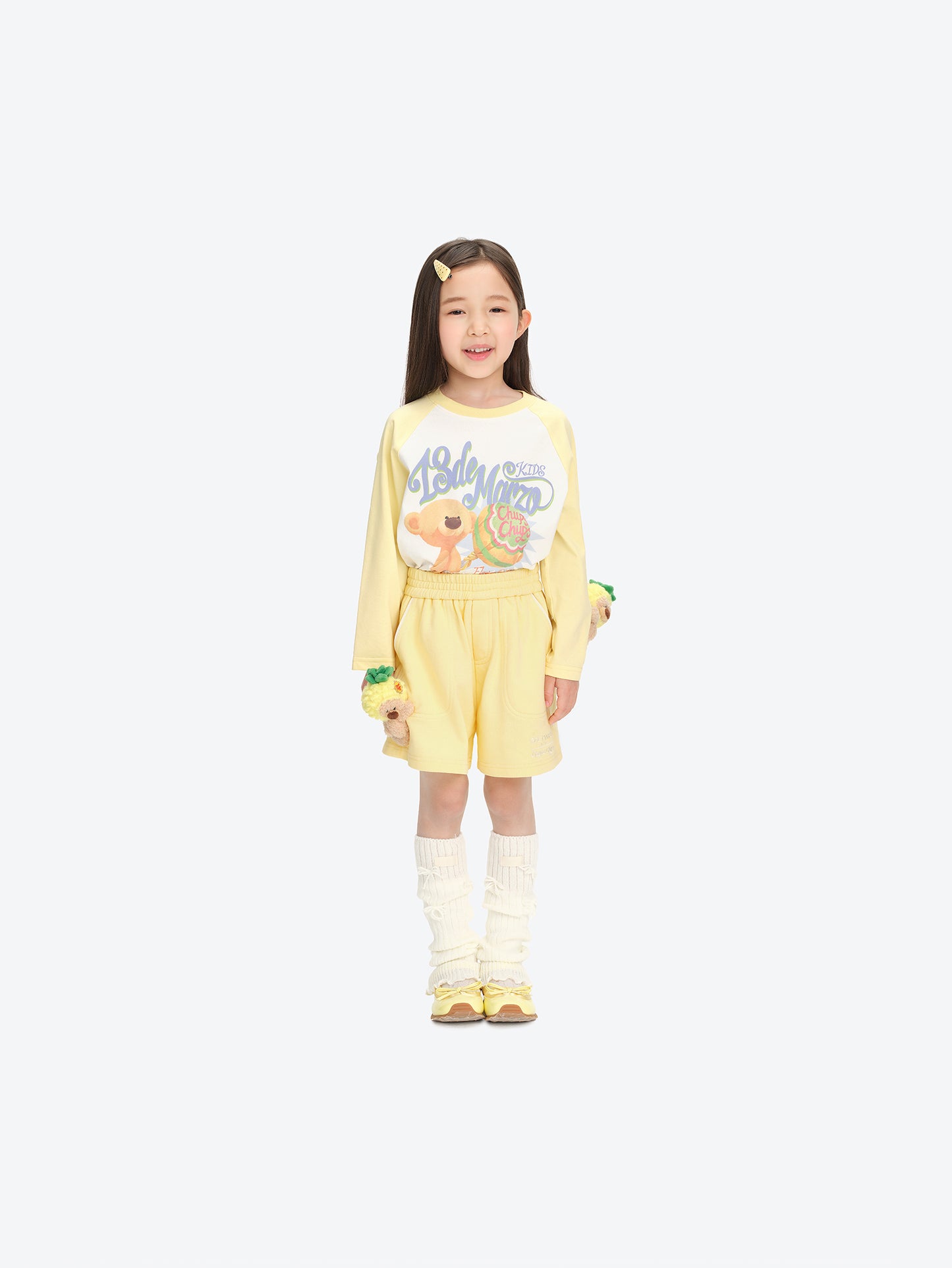 13DE MARZO BabyBear Lollipop Midlength Shorts Yellow - 13DE MARZO