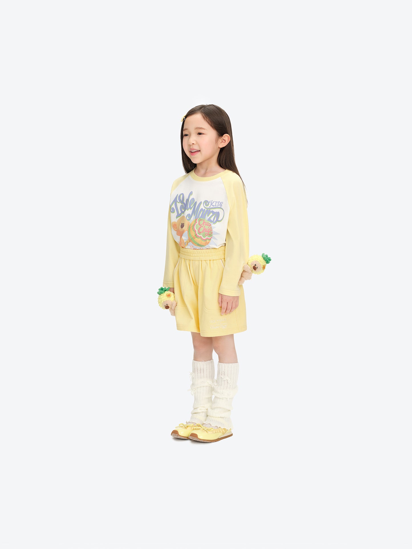 13DE MARZO BabyBear Lollipop Midlength Shorts Yellow - 13DE MARZO