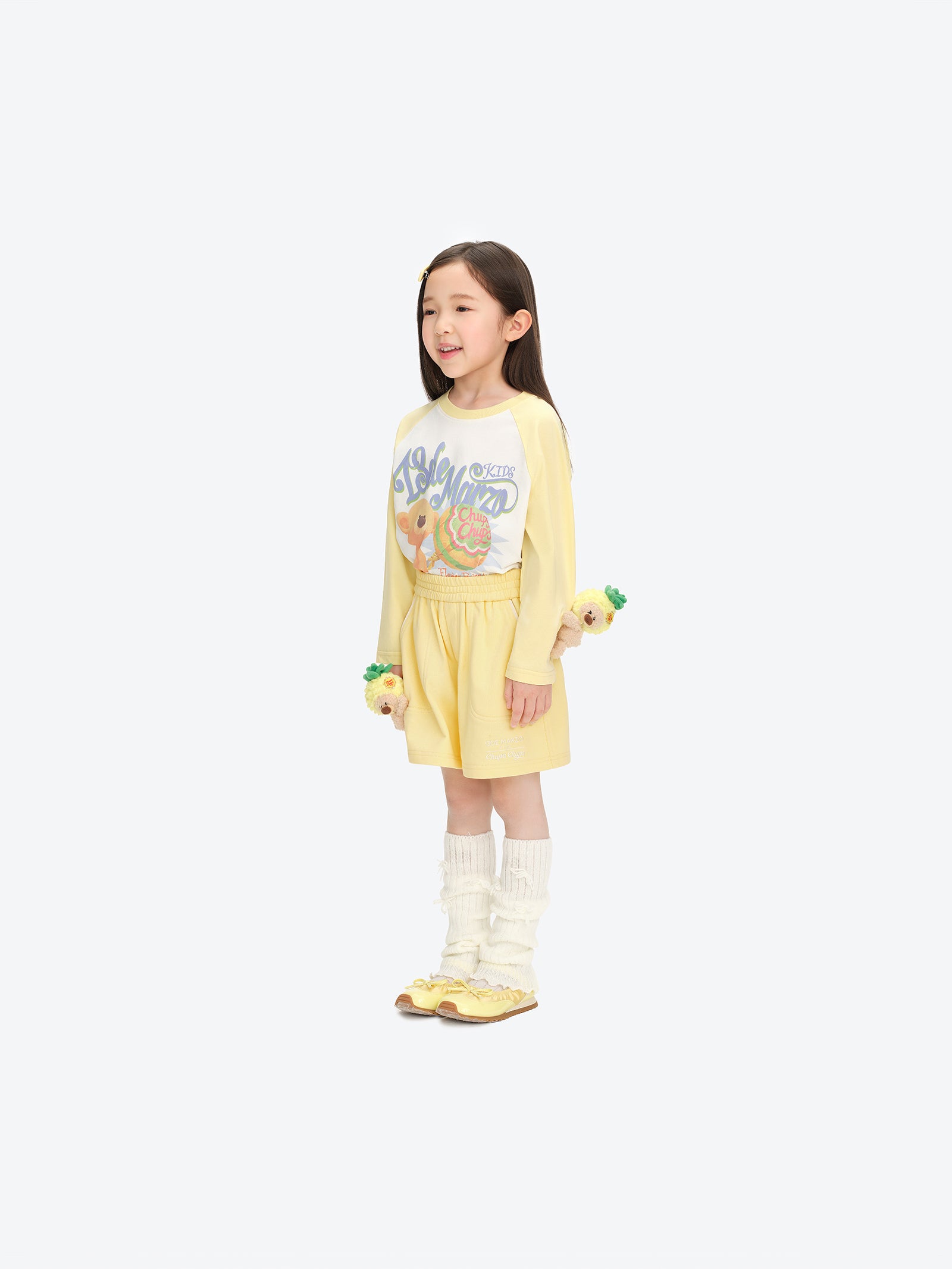 13DE MARZO BabyBear Lollipop Midlength Shorts Yellow - 13DE MARZO