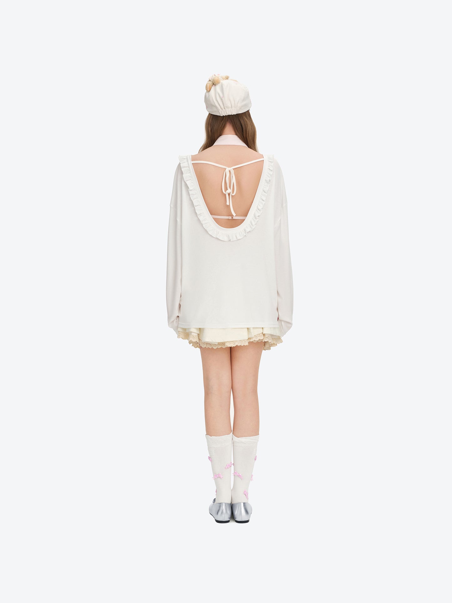 13DE MARZO Reversible Multi-Way Cover-Up White