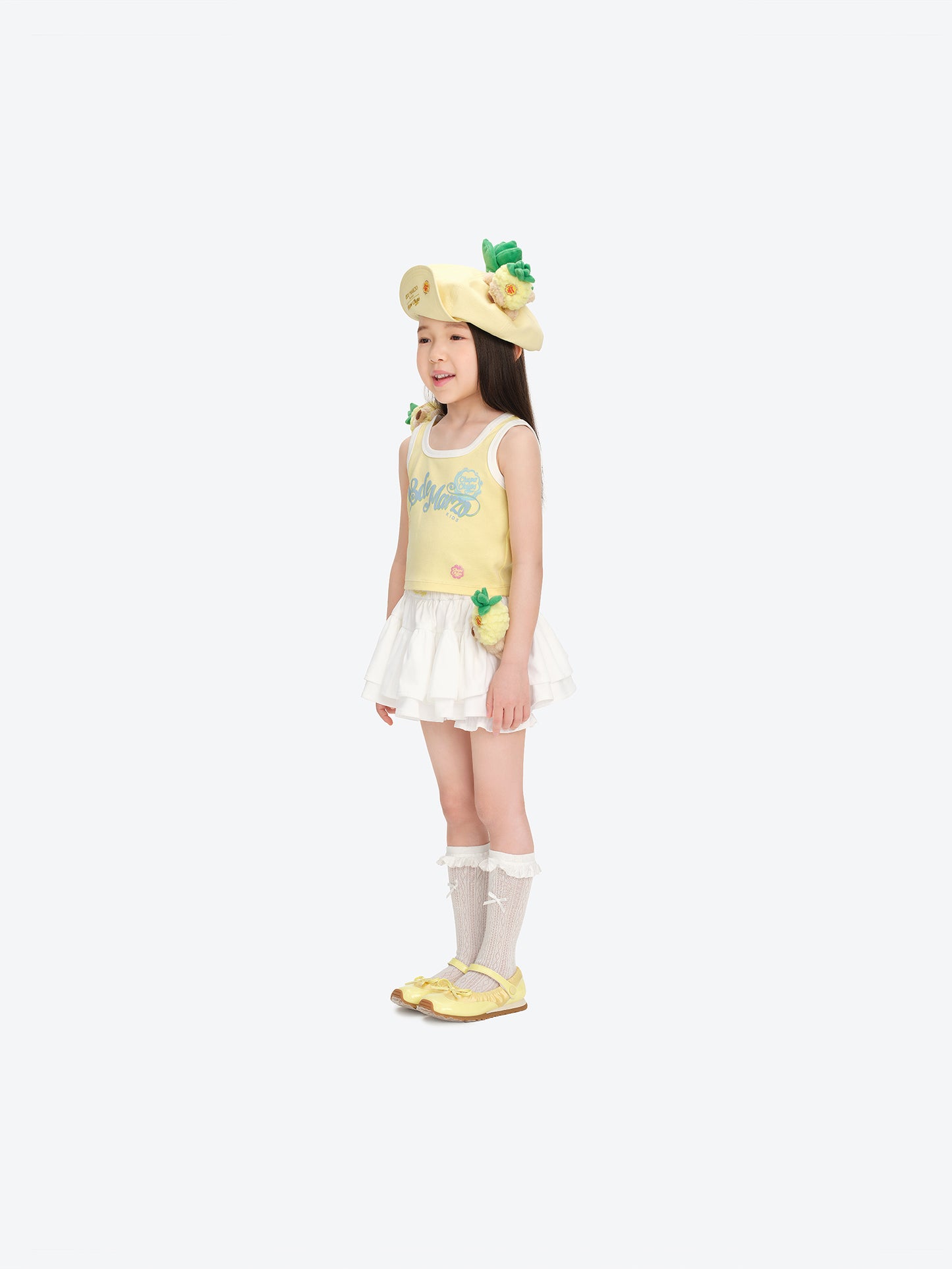 13DE MARZO BabyBear Printed Tank Top Yellow - 13DE MARZO
