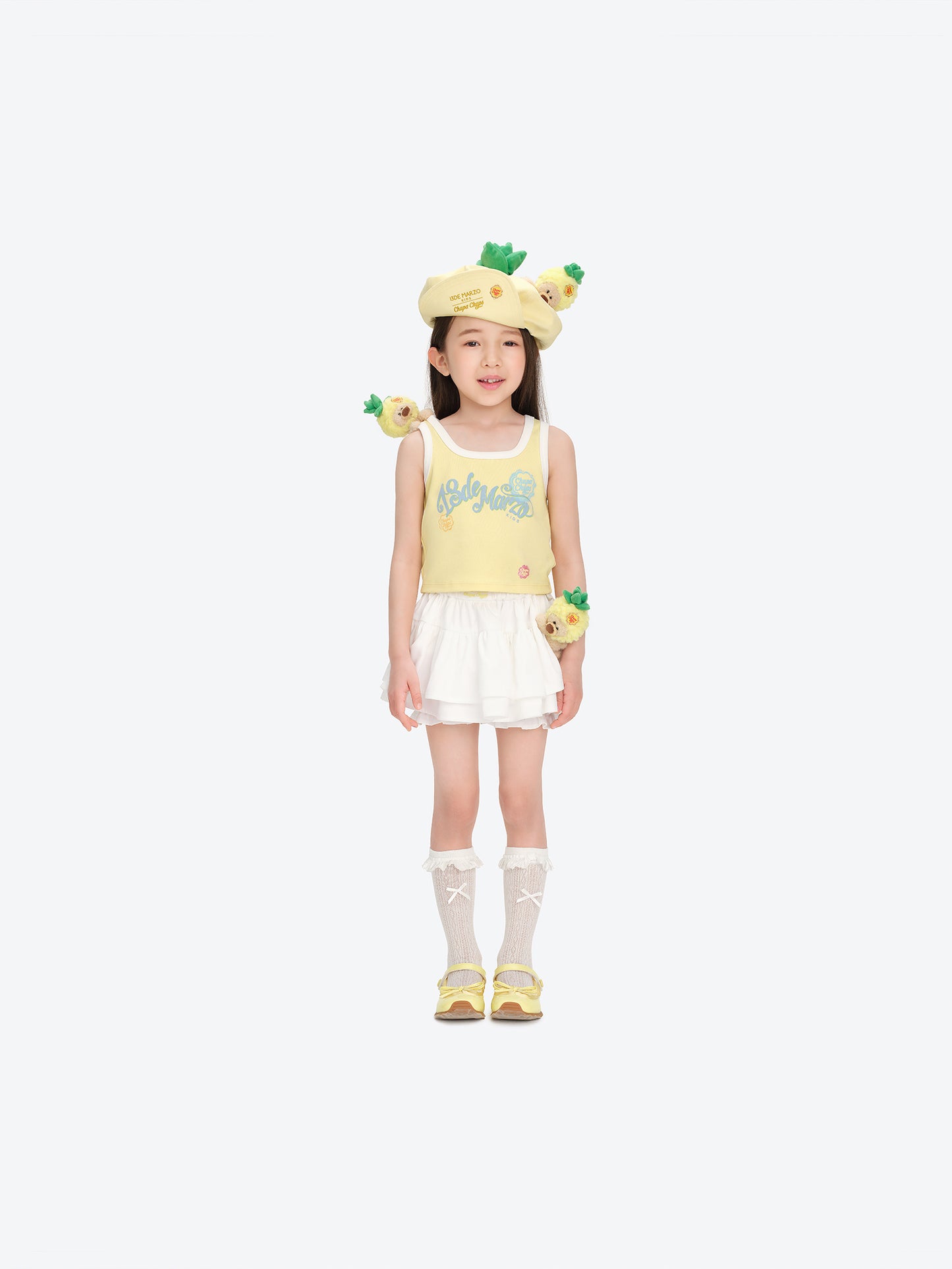 13DE MARZO BabyBear Printed Tank Top Yellow - 13DE MARZO