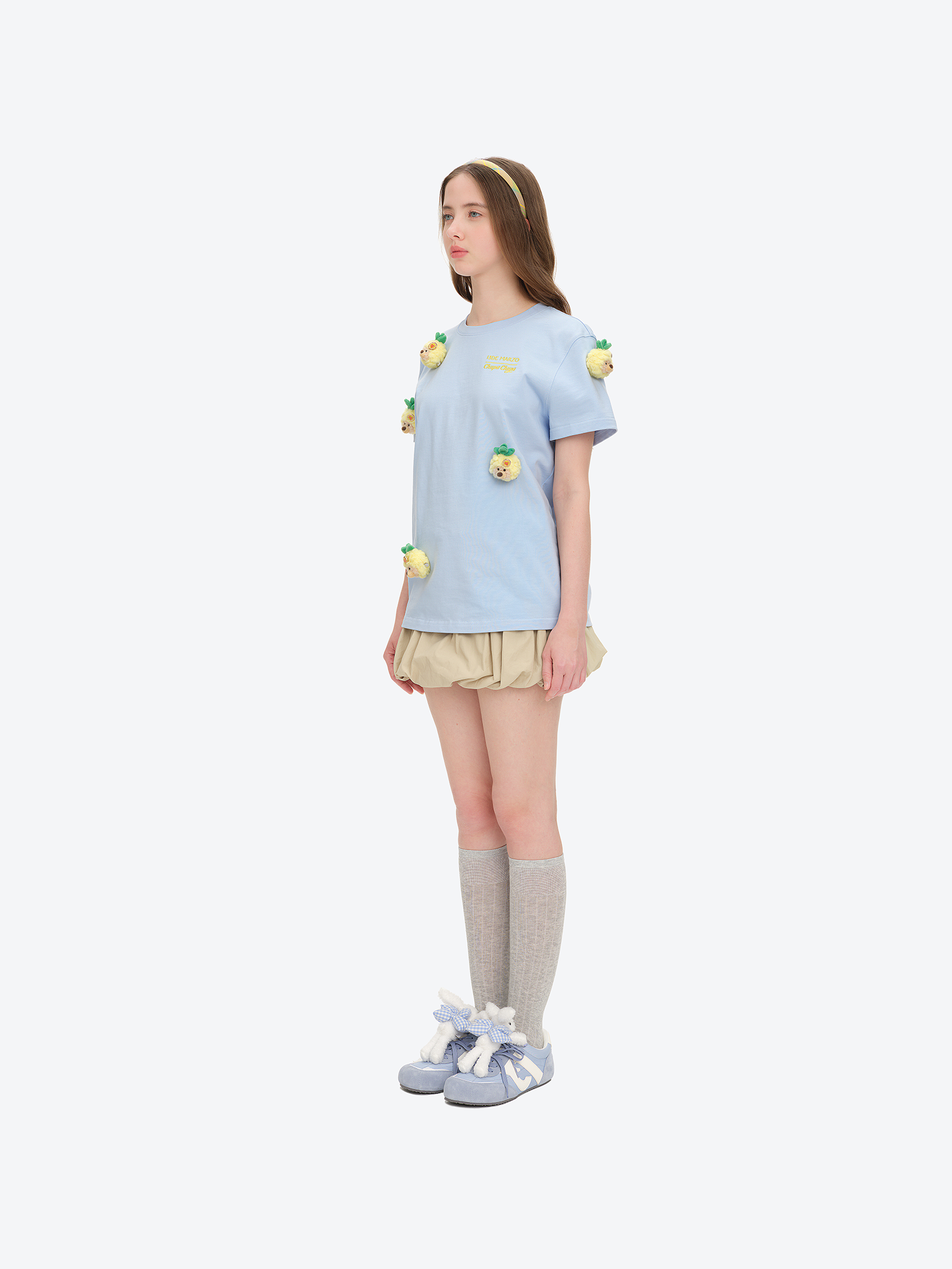 13DE MARZO Bear Plush Sneakers Blue - 13DE MARZO