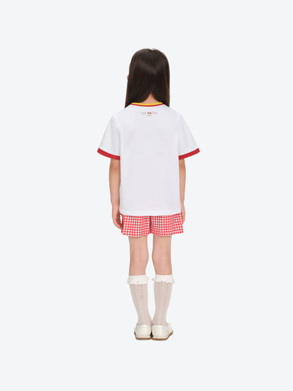13DE MARZO BabyBear Town Illustration T-shirt White - 13DE MARZO