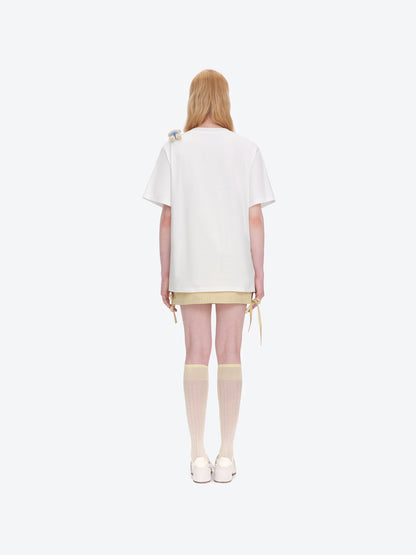 13DE MARZO Carousel Bear Printed T-shirt White - 13DE MARZO