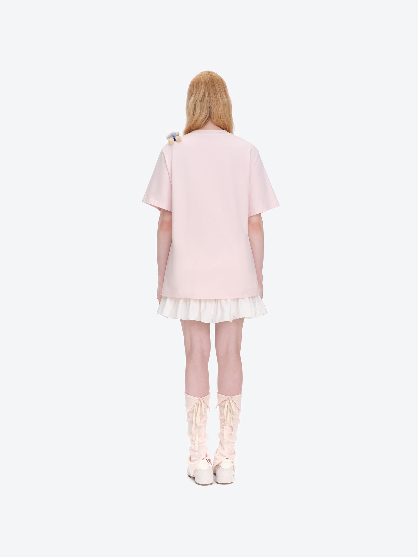 13DE MARZO Carousel Bear Printed T-shirt Pink - 13DE MARZO