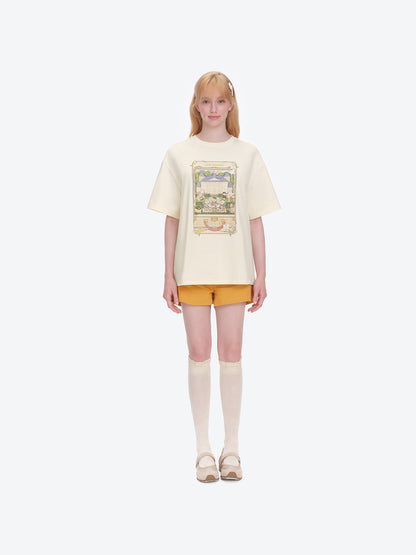 13DE MARZO Manor Party Illustration T-shirt - 13DE MARZO