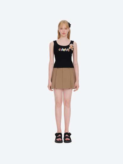 13DE MARZO Doozoo Bear Sandals Black
