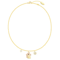 13DE MARZO Hope You Get Rich Mahjong Bear Necklace