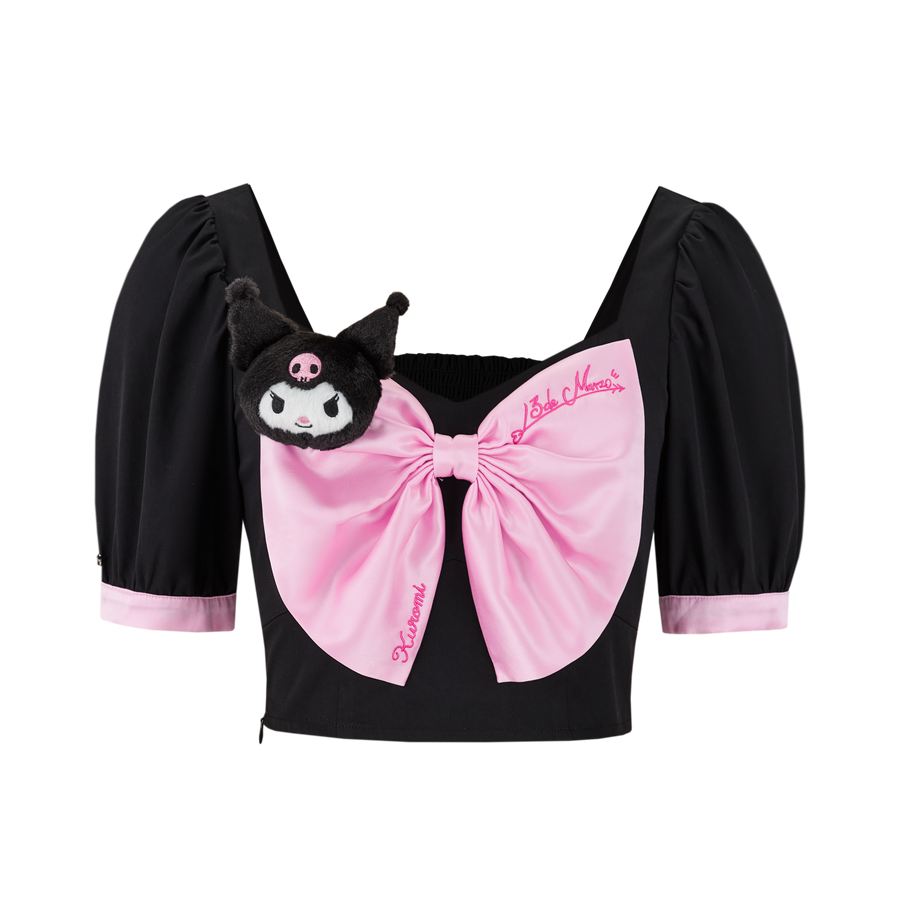 13DE MARZO Kuromi Bowknot Puff Top - 13DE MARZO