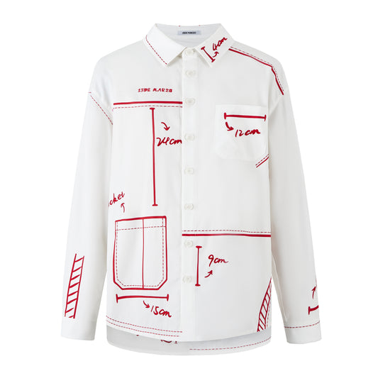 13DE MARZO Sketch Line Shirt - 13DE MARZO