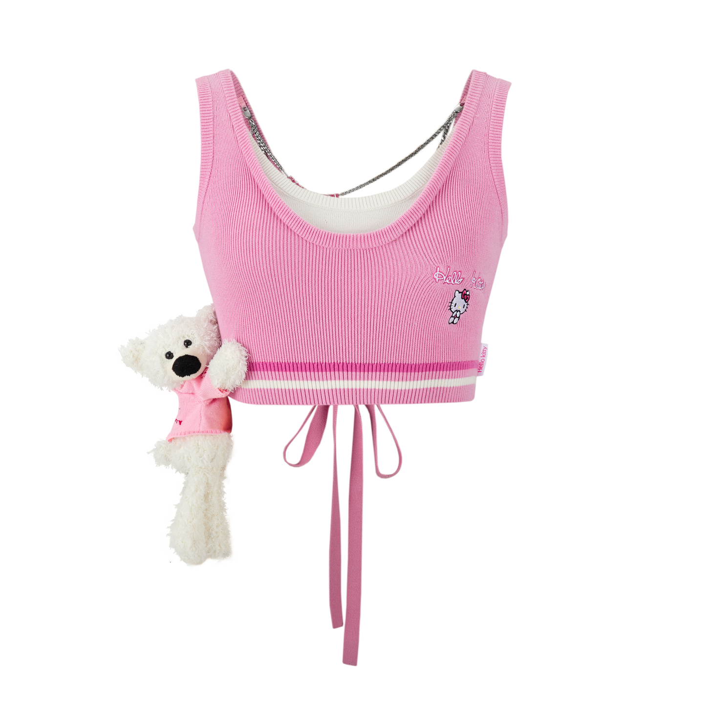 13DE MARZO Hello Kitty Knit Lace Vest