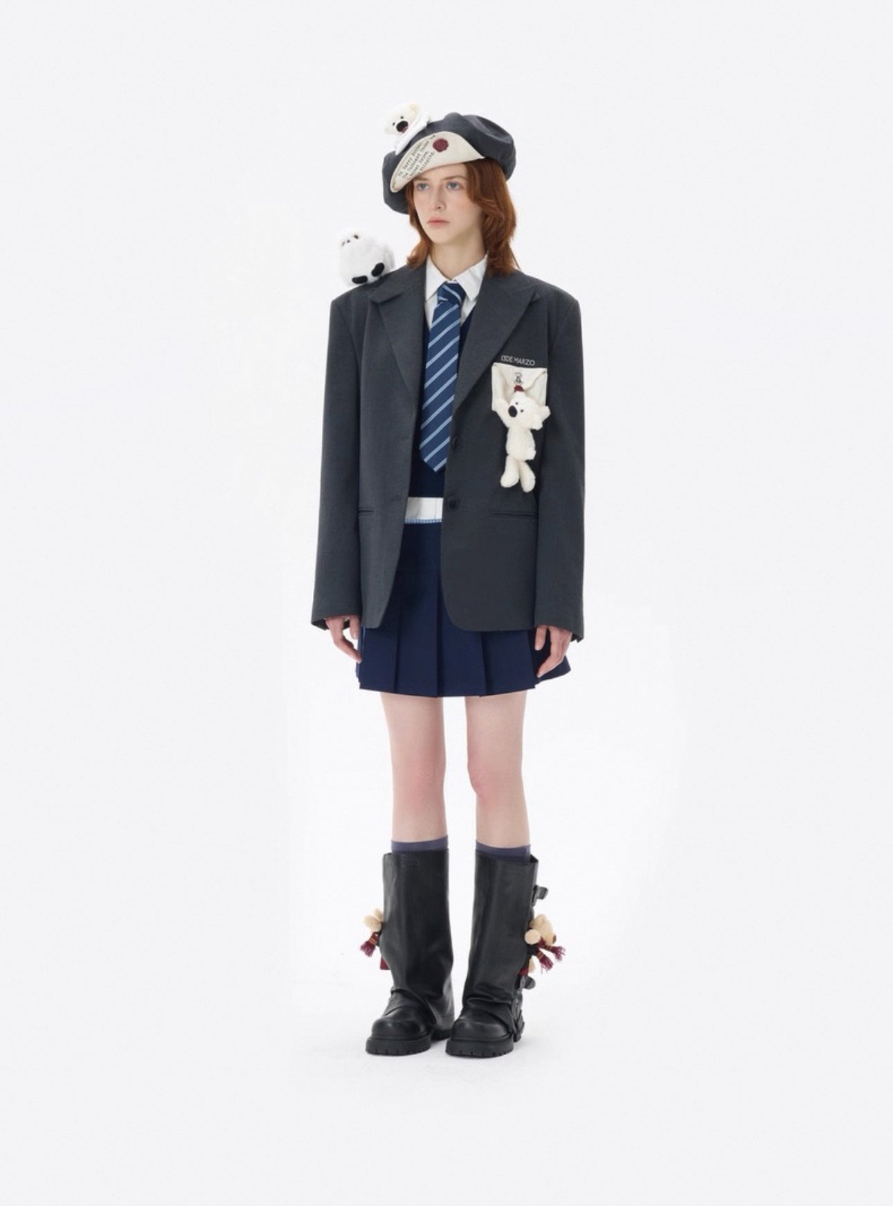 13DE MARZO Bear High Boots Black - 13DE MARZO