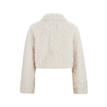 13DE MARZO Bear Face Faux Fur Coat - 13DE MARZO