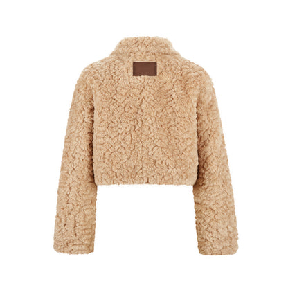 13DE MARZO Bear Face Faux Fur Coat - 13DE MARZO