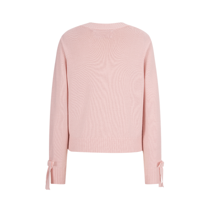 13DE MARZO Bow Detail Knitted Cardigan