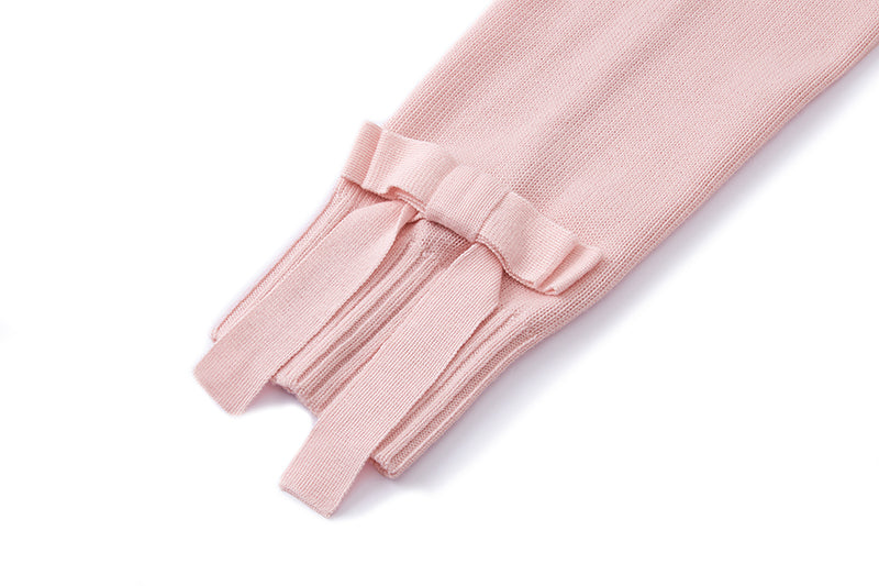 13DE MARZO Bow Detail Knitted Cardigan