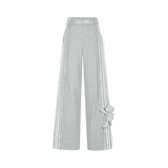13DE MARZO Bear Stripe Lacy Pants