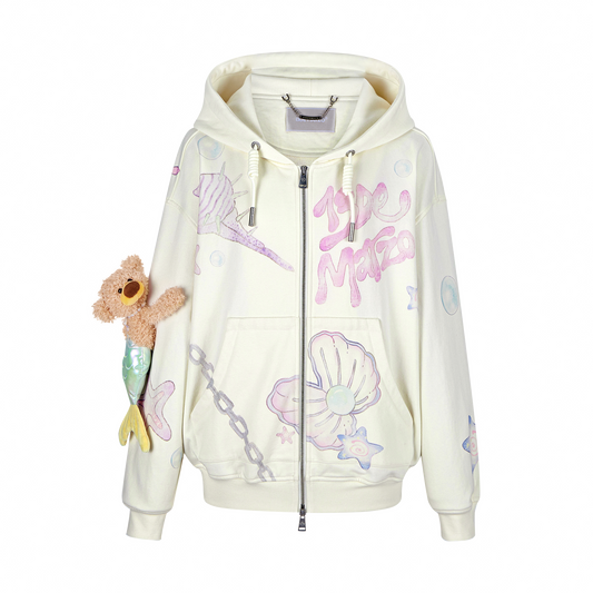 13DE MARZO Under The Sea Zipped Hoodie