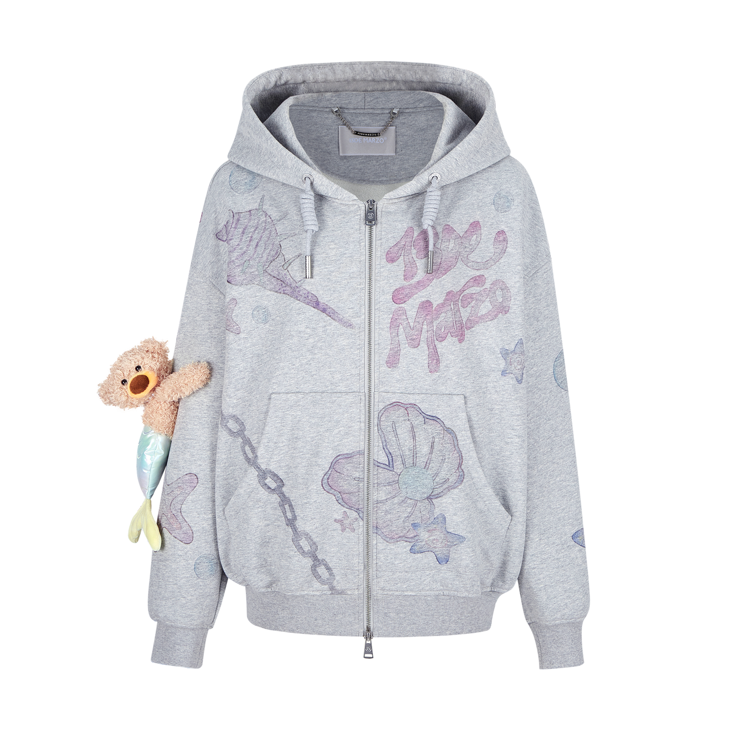 13DE MARZO Under The Sea Zipped Hoodie