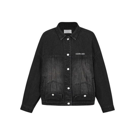 13DE MARZO Bear Upside-down Denim Jacket