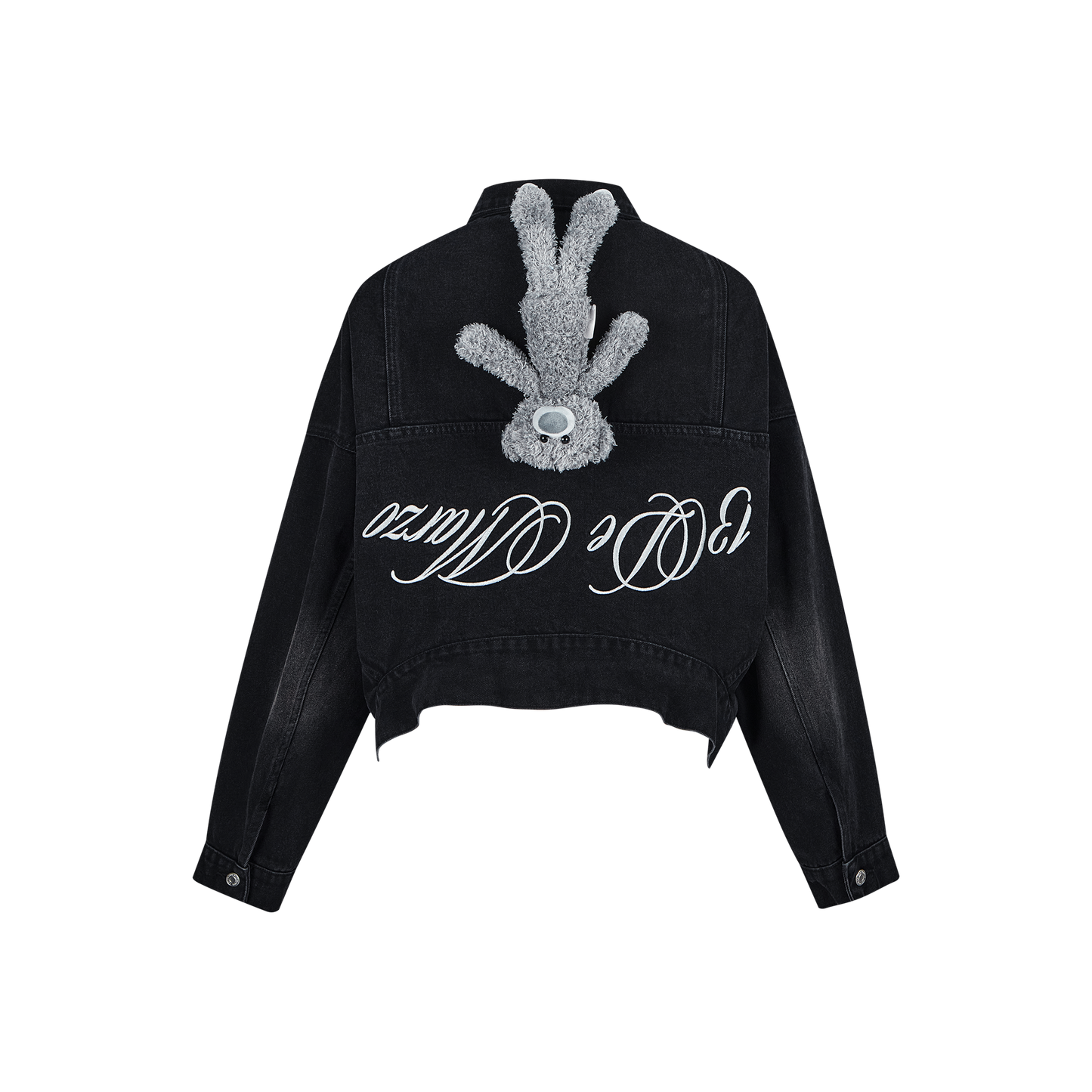 13DE MARZO Bear Upside-down Denim Jacket