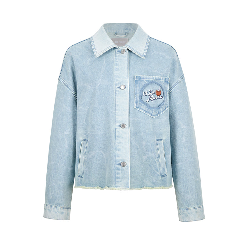 13DE MARZO Holiday Plushies Denim Jacket - 13DE MARZO