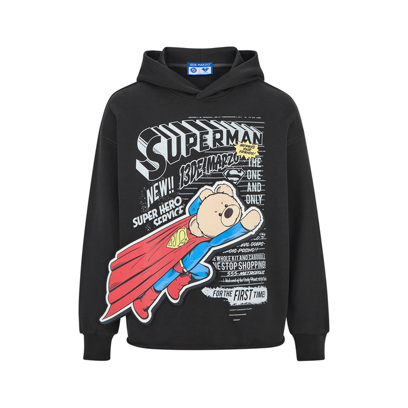 13DE MARZO Superman Bear Hoodie - 13DE MARZO